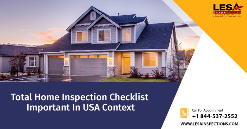 Total Home Inspection Checklist - Important In USA Context